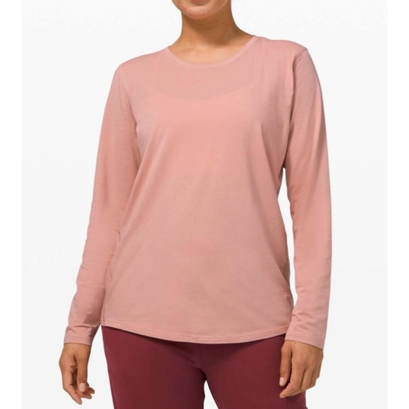 LULULEMON Pink Pastel Ever Ready Long Sleeve Top - Picture 1 of 5